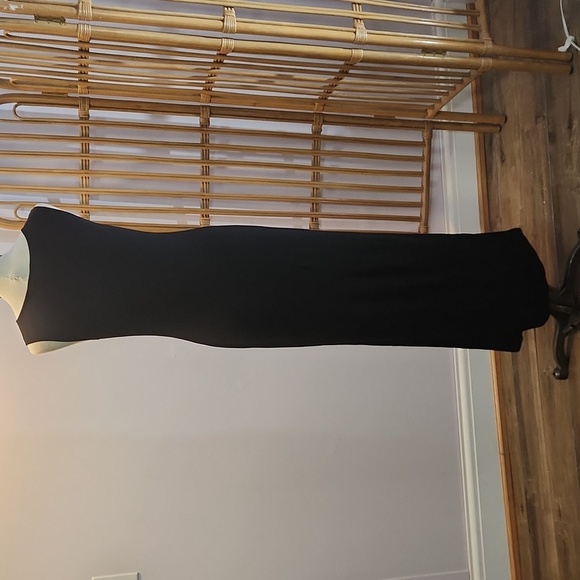 LAUREN Ralph Lauren Black maxi dress sleeveless size M classic luxury minimalist - Picture 5 of 9